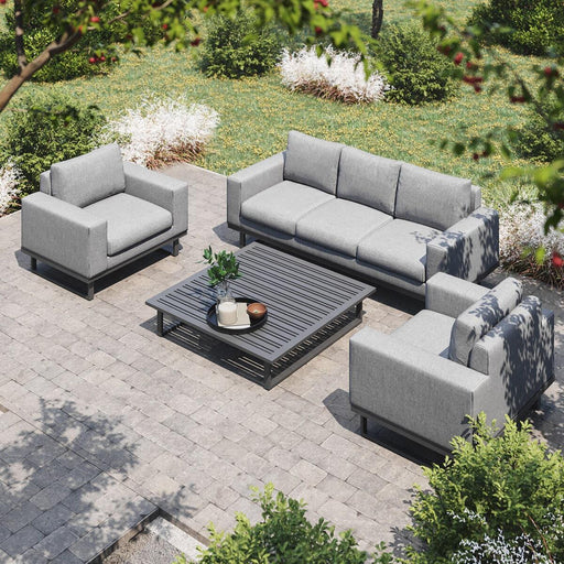 Maze Ethos 3 Seat Sofa Set Flanelle