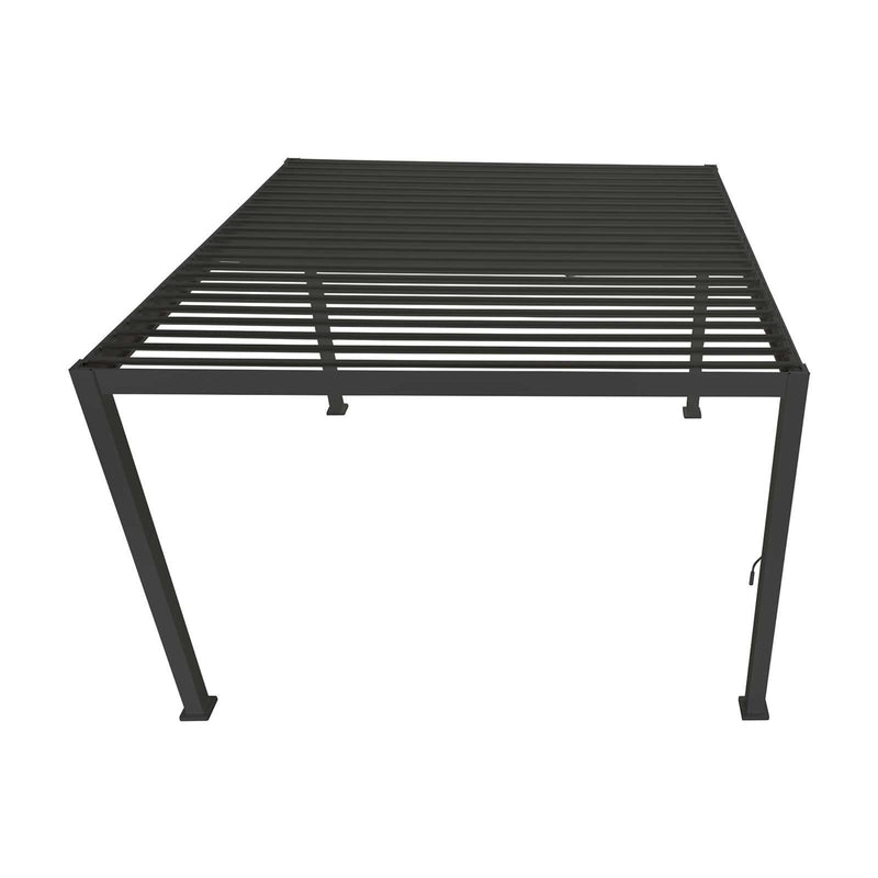 Nova Titan 3.6m x 3.6m Aluminium Pergola - Graphite Grey