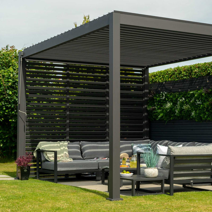 Nova Titan 1.33m Pergola Aluminium Side Wall