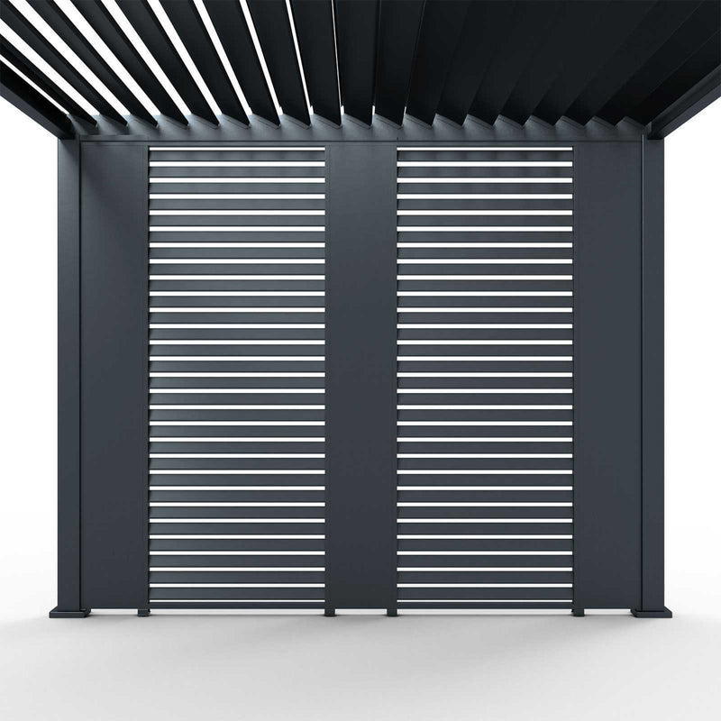 Nova Titan Aluminium Pergola 31cm Solid Side Wall Panel