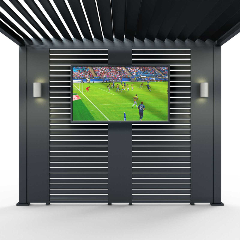 Nova Titan Aluminium Pergola 31cm Solid Side Wall Panel