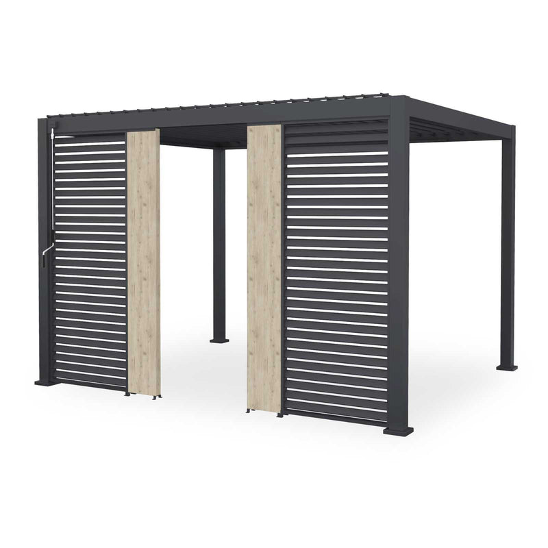 Nova Titan Aluminium Pergola 31cm Solid Side Wall Panel