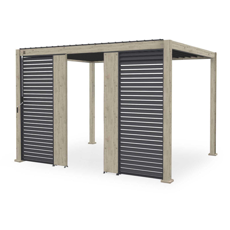 Nova Titan Aluminium Pergola 31cm Solid Side Wall Panel