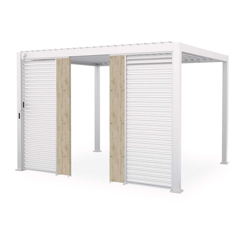 Nova Titan Aluminium Pergola 31cm Solid Side Wall Panel