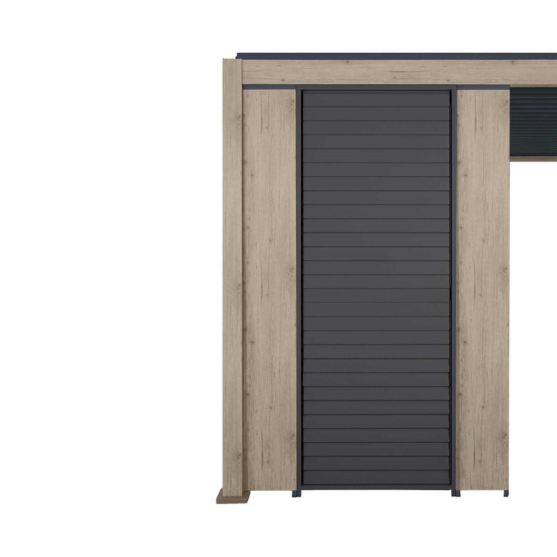 Nova Titan Aluminium Pergola 31cm Solid Side Wall Panel