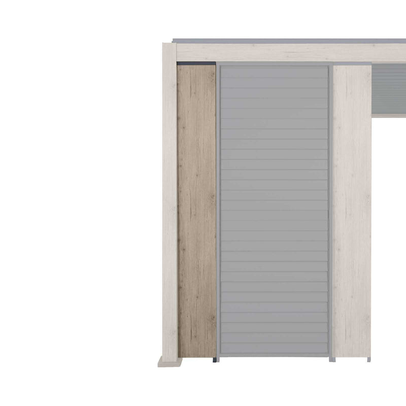 Nova Titan Aluminium Pergola 31cm Solid Side Wall Panel