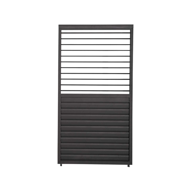 Nova Titan 1m Aluminium Side Wall with Adjustable Louvres for 3m Titan Pergola - Graphite Grey