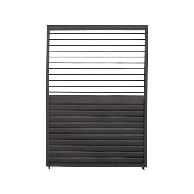 Nova Titan 1.2m Aluminium Side Wall with Adjustable Louvres for 3.6m Titan Pergola - Graphite Grey