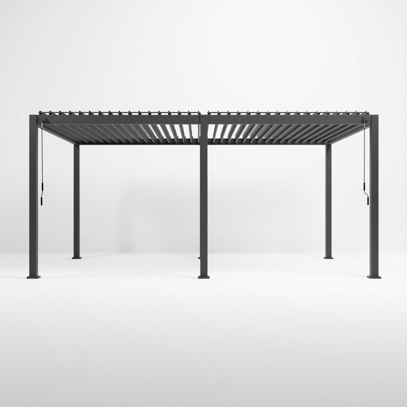 Nova Titan 5.3m x 3m Aluminium Pergola - Graphite Grey