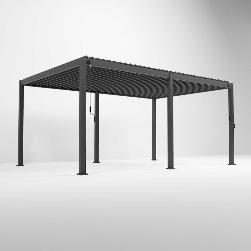 Nova Titan 5.3m x 3.6m Aluminium Pergola - Graphite Grey