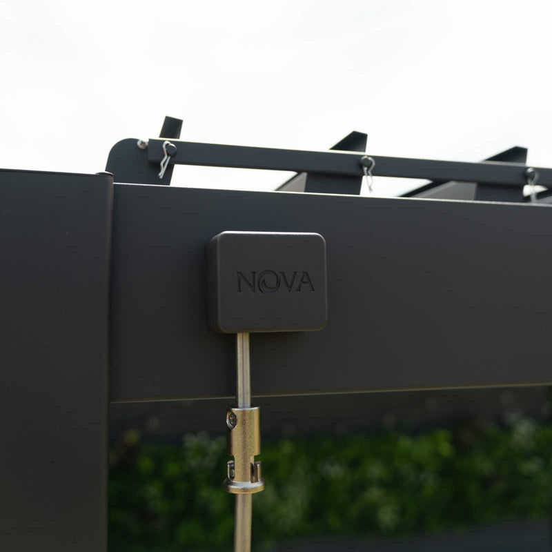 Nova Titan 5.3m x 3m Aluminium Pergola - Graphite Grey