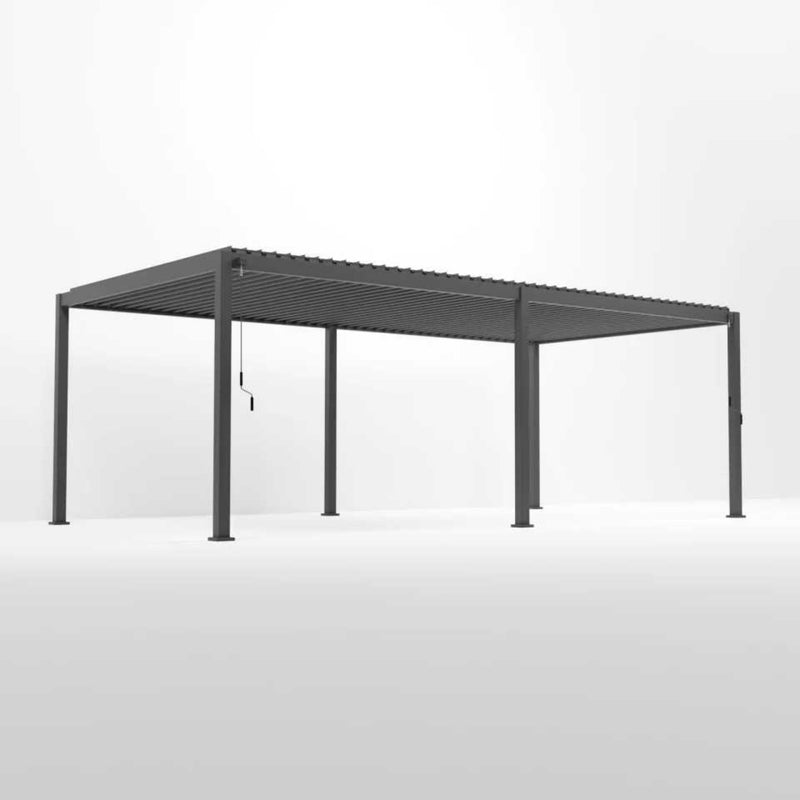 Nova Titan 8m x 3.6m Aluminium Pergola - Graphite Grey