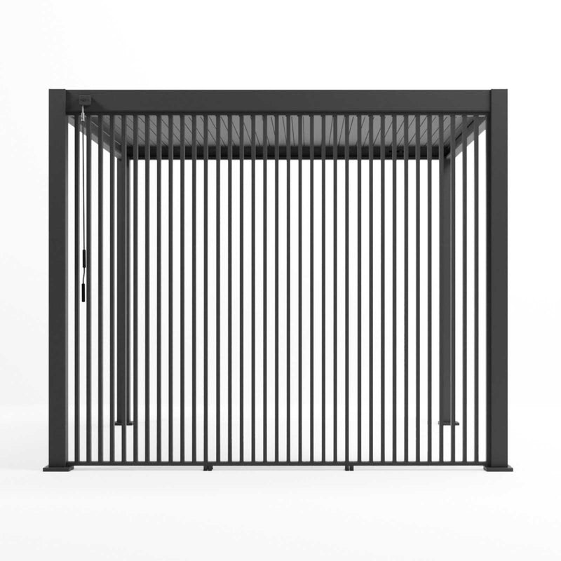 Nova Titan 1m Vertical Louvre Side Wall Panel for 3m Titan Pergola- Graphite Grey