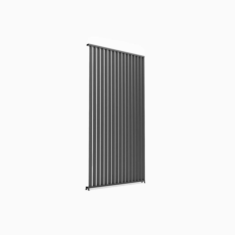 Nova 1.2m Vertical Louvre Side Wall Panel for 3.6m Titan Pergola - Graphite Grey