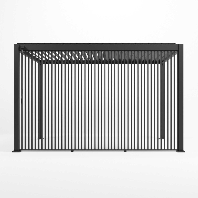 Nova 1.3m Vertical Louvre Side Wall Panel for 4m Titan Pergola - Graphite Grey