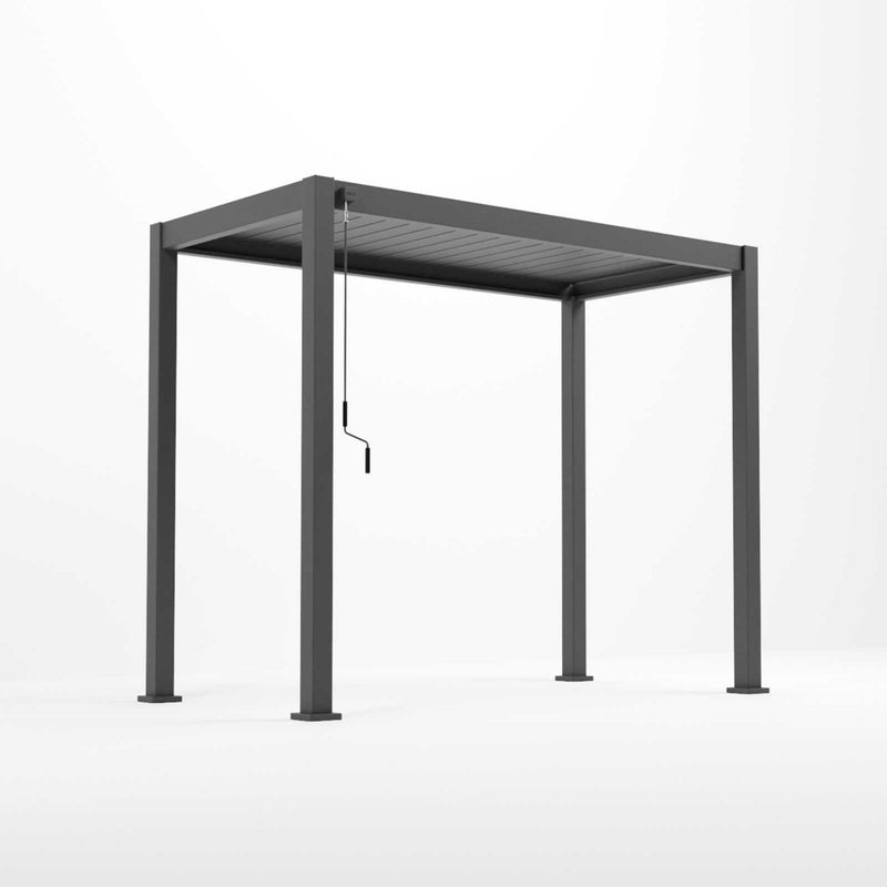 Nova Titan 3m x 1.5m Aluminium Pergola - Graphite Grey