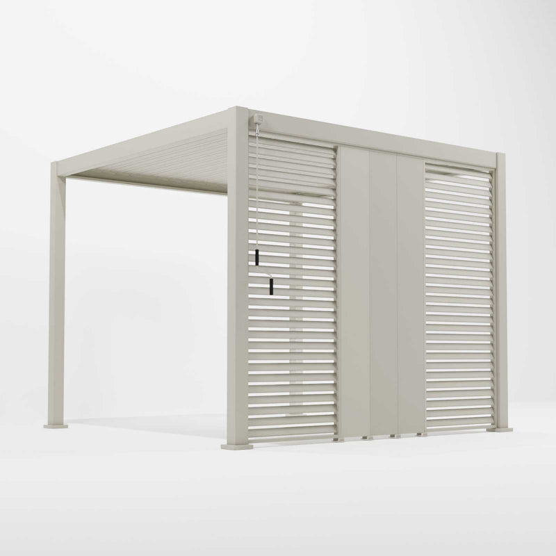 Nova Titan Aluminium Pergola 31cm Solid Side Wall Panel