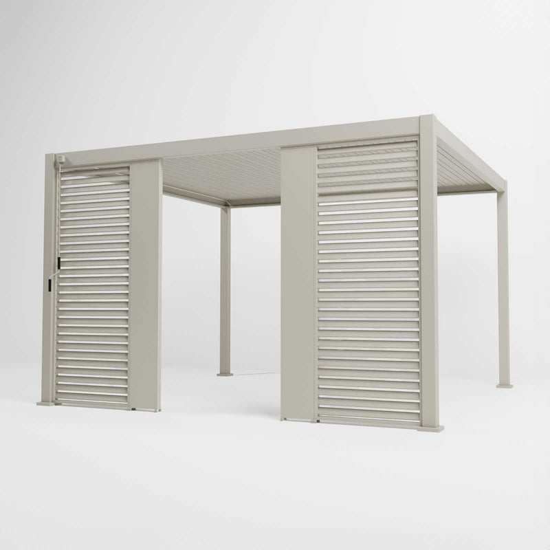 Nova Titan Aluminium Pergola 31cm Solid Side Wall Panel