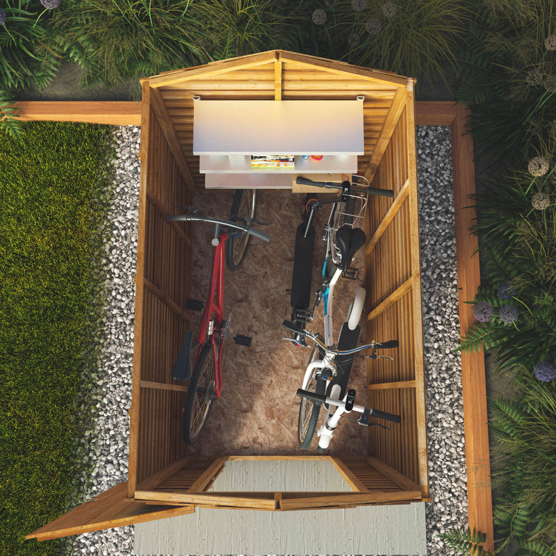 Mercia 6ft x 4ft Overlap Apex Shed - Windowless