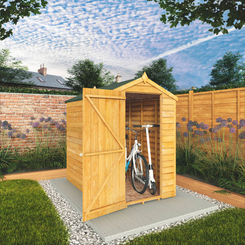 Mercia 6ft x 4ft Overlap Apex Shed - Windowless