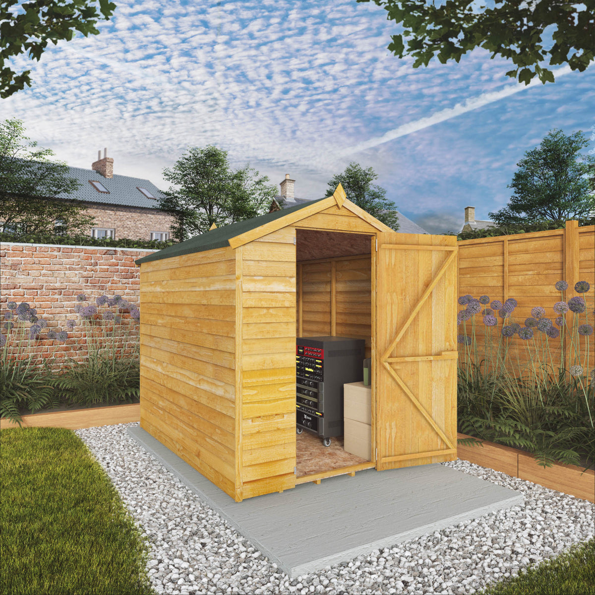 Mercia 7ft x 5ft Overlap Apex Shed - Windowless — Outdoor Iconic