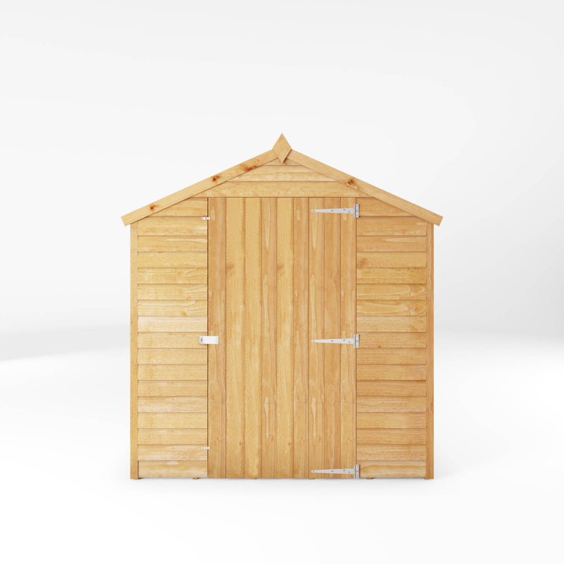 Mercia 8ft x 6ft Overlap Apex Shed - Single Door - Windowless