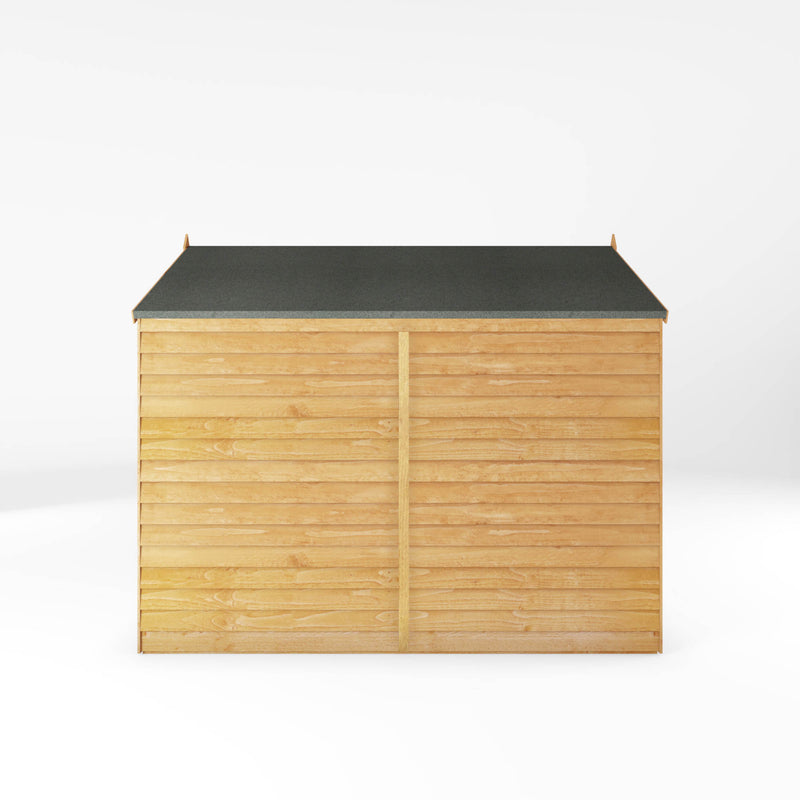 Mercia 8ft x 6ft Overlap Apex Shed - Single Door - Windowless
