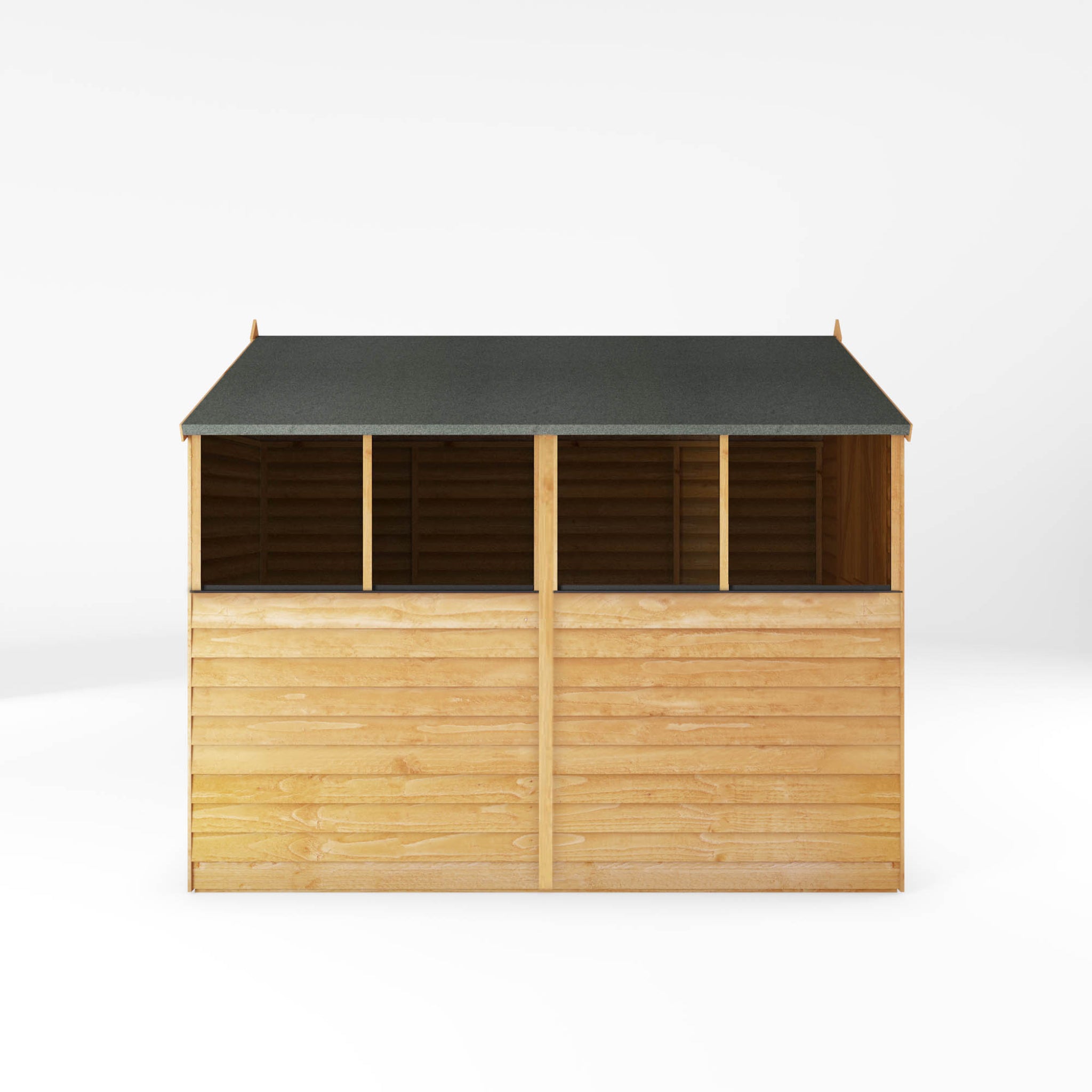 Mercia 8ft x 6ft Overlap Apex Shed - Double Door — Outdoor Iconic