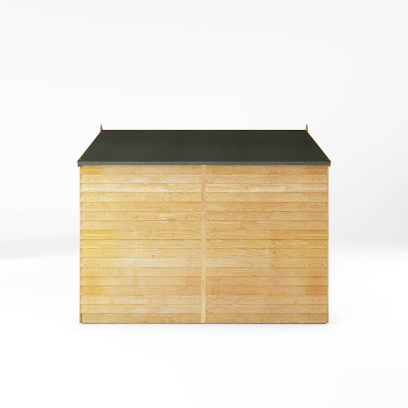 Mercia 8ft x 6ft Overlap Apex Shed - Double Door  - Windowless
