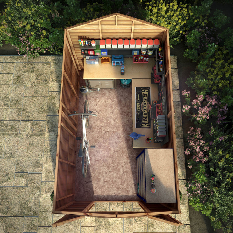 Mercia 10ft x 6ft Overlap Apex Shed - Windowless