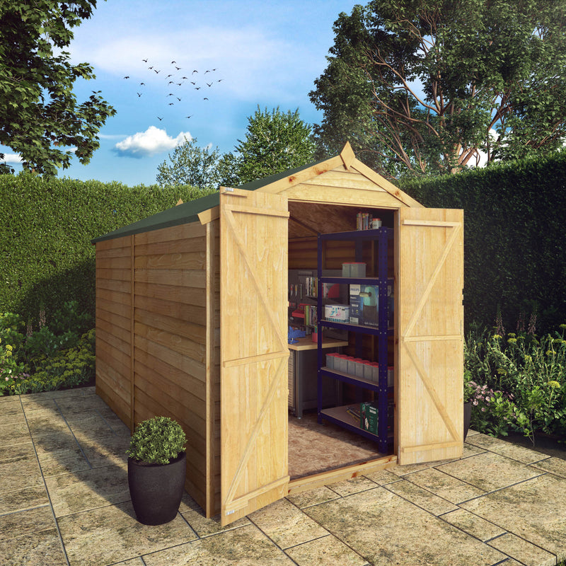 Mercia 10ft x 6ft Overlap Apex Shed - Windowless