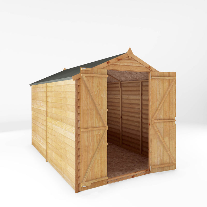 Mercia 10ft x 6ft Overlap Apex Shed - Windowless