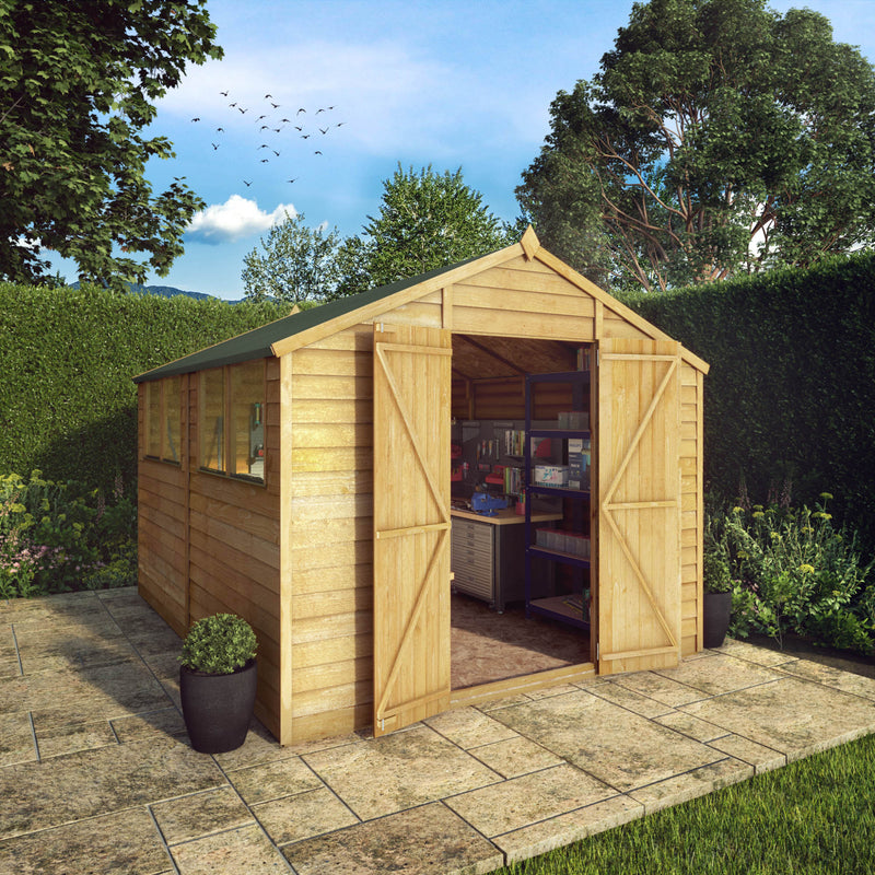 Mercia 10ft x 8ft Overlap Apex Shed