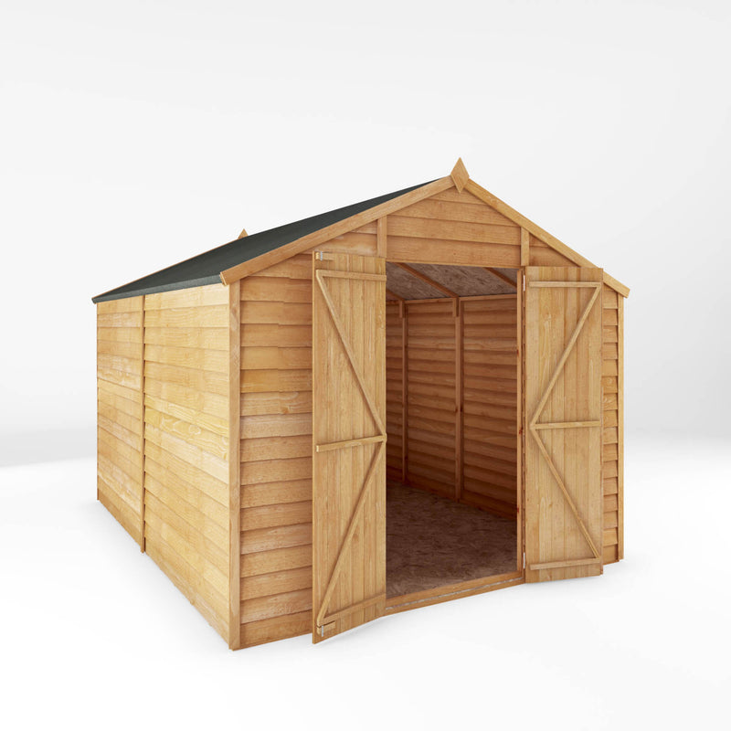 Mercia 10ft x 8ft Overlap Apex Shed - Windowless