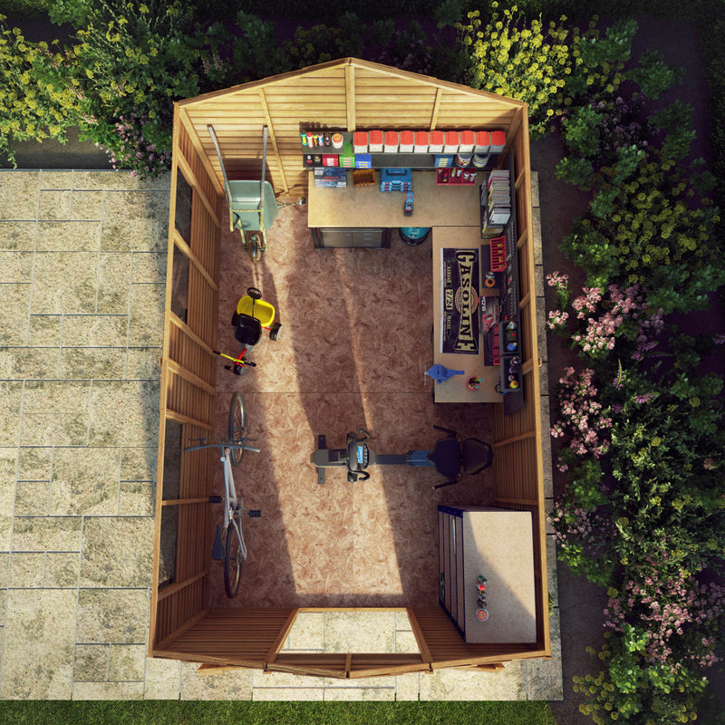 Mercia 12ft x 8ft Overlap Apex Shed