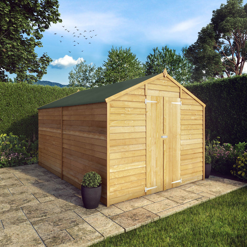 Mercia 12ft x 8ft Overlap Apex Shed - Windowless