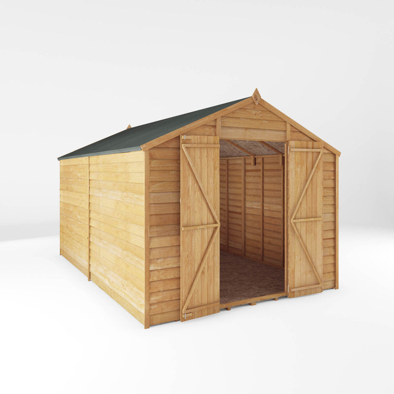 Mercia 12ft x 8ft Overlap Apex Shed - Windowless