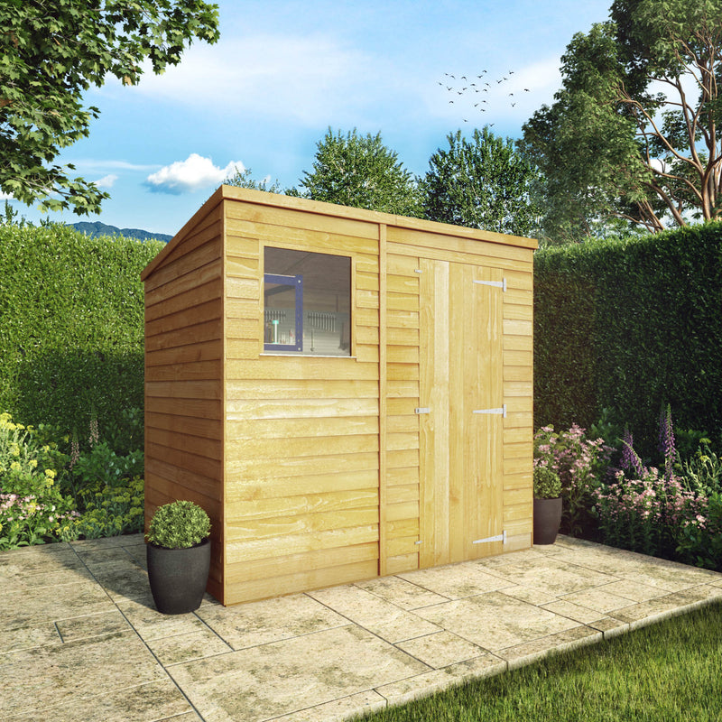Mercia 7ft x 5ft Overlap Pent Shed
