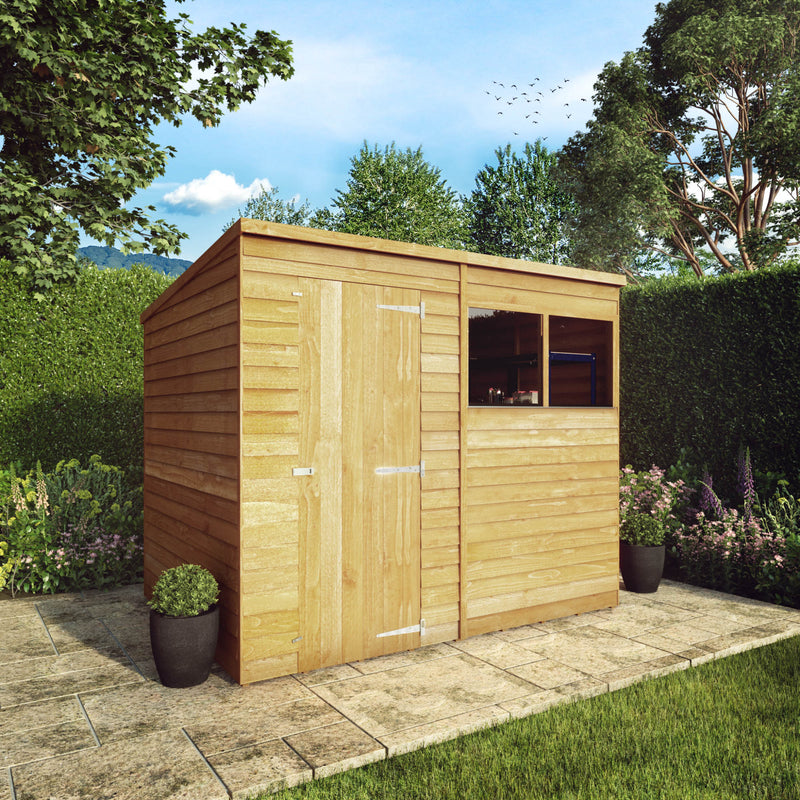 Mercia 8ft x 6ft Overlap Pent Shed