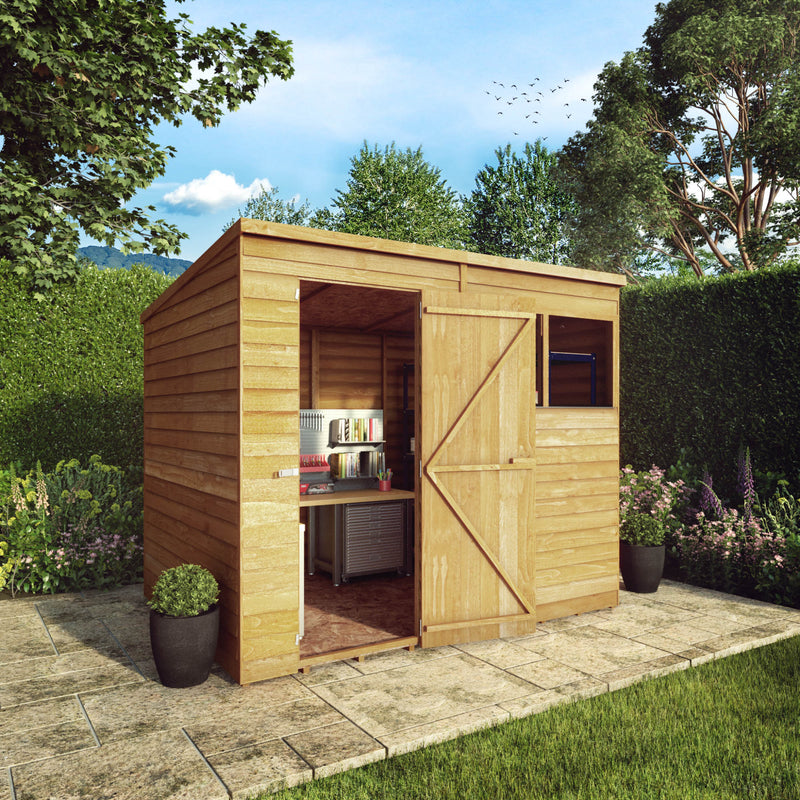 Mercia 8ft x 6ft Overlap Pent Shed