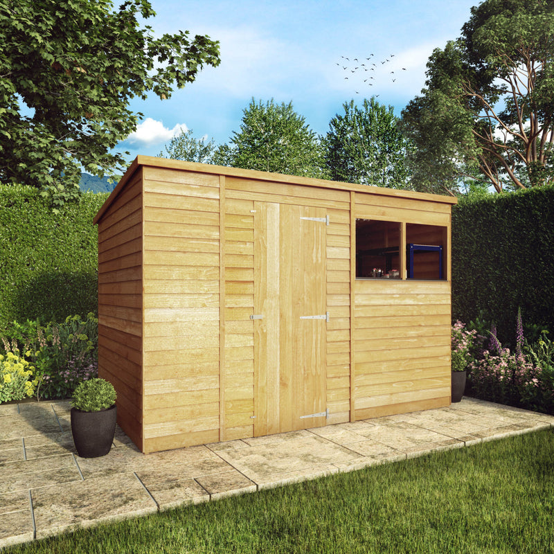 Mercia 10ft x 6ft Overlap Pent Shed