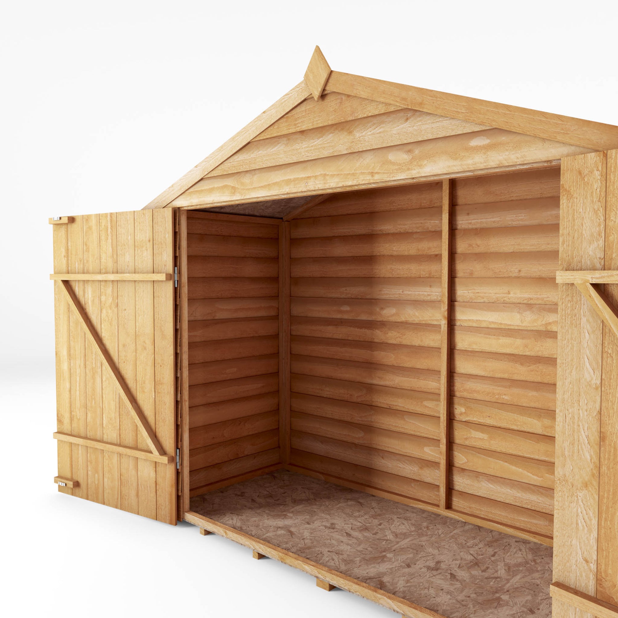 Mercia 7ft x 3ft Overlap Apex Bike Store — Outdoor Iconic