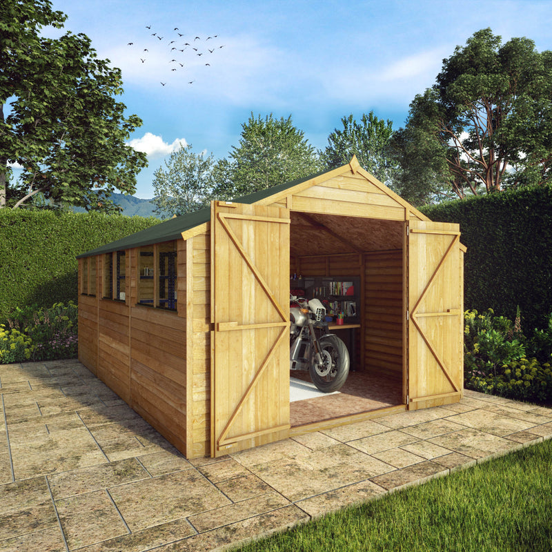Mercia 15ft x 10ft Overlap Apex Shed