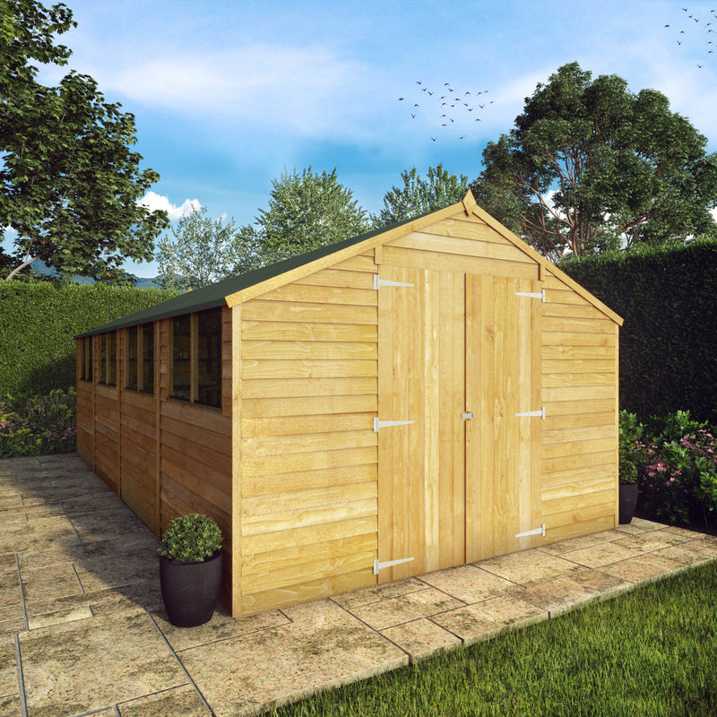 Mercia 20ft x 10ft Overlap Apex Shed