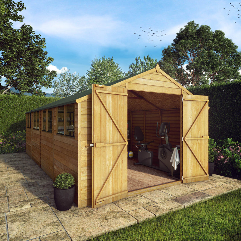 Mercia 20ft x 10ft Overlap Apex Shed