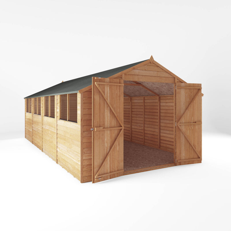 Mercia 20ft x 10ft Overlap Apex Shed