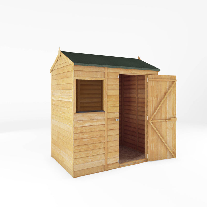 Mercia 6ft x 4ft Overlap Reverse Apex Shed