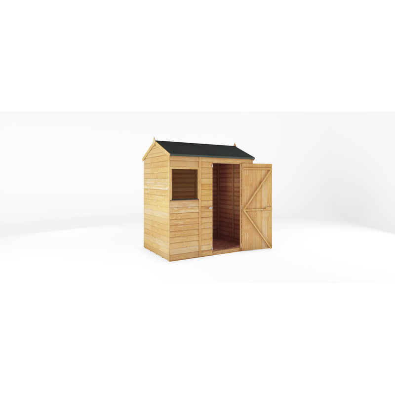 Mercia 6ft x 4ft Overlap Reverse Apex Shed