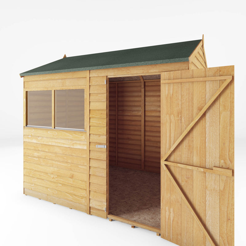 Mercia 8ft x 6ft Overlap Reverse Apex Shed