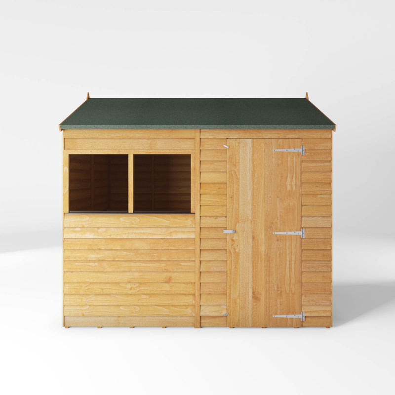 Mercia 8ft x 6ft Overlap Reverse Apex Shed